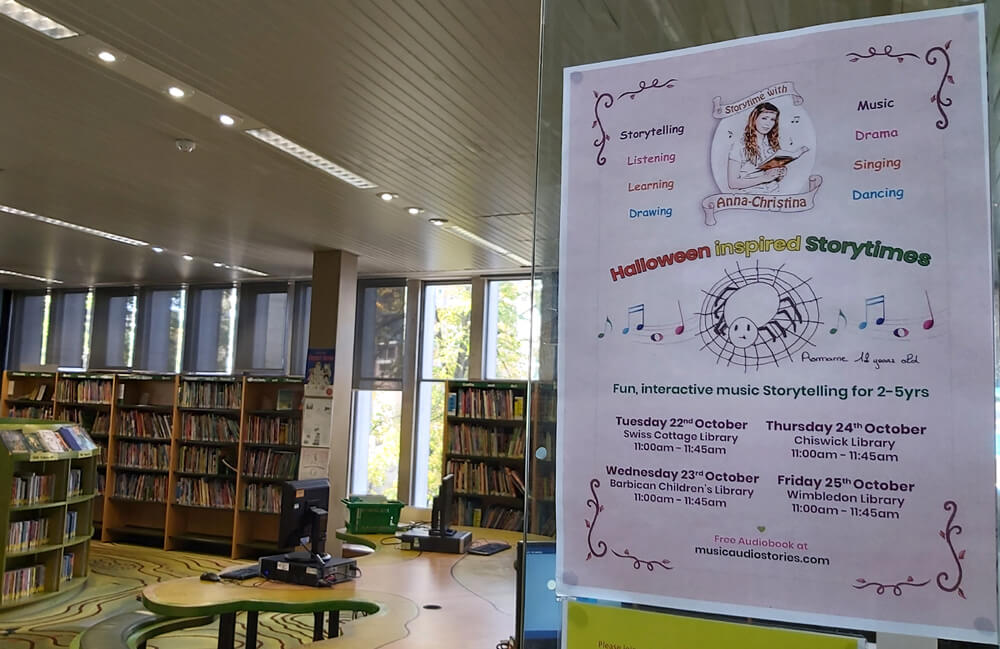 Music Audio Stories - Storytime with Anna-Christina at Swiss Cottage Library