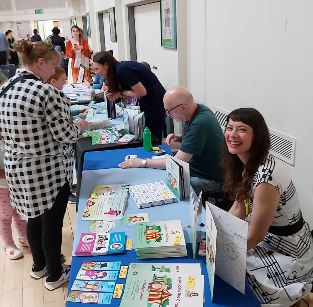Children's Author Anna Christina, from Music Audio Stories, at Ealing Book Festival 2026