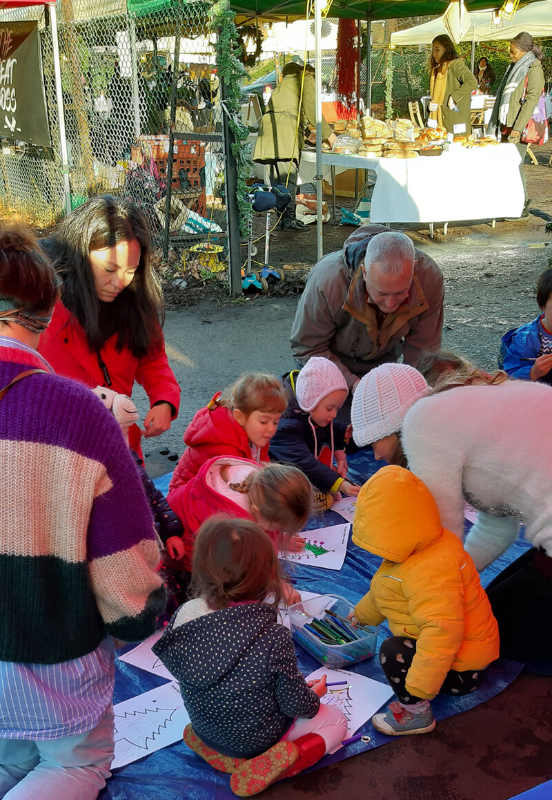 Storytime with Anna-Christina at Christmas at The Chase Market - Children drawing image